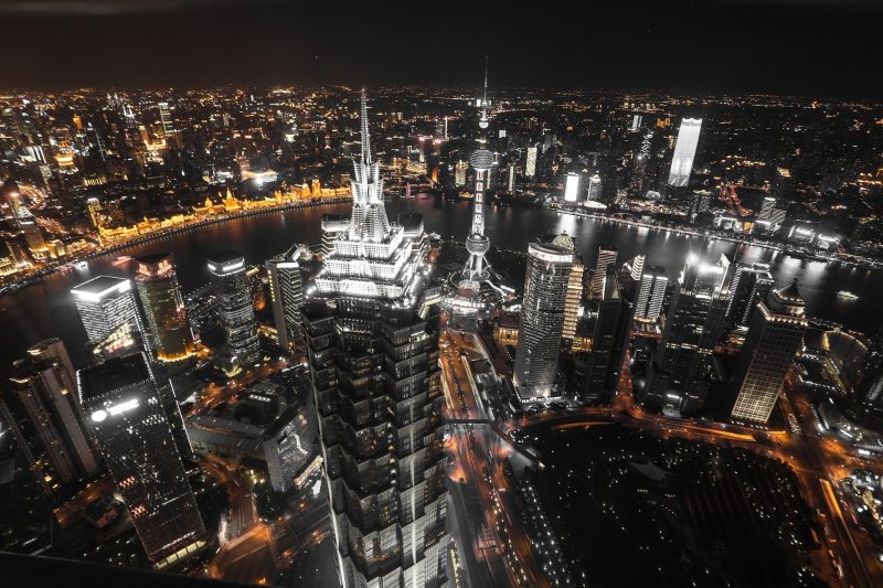 Chinese city skyscrape